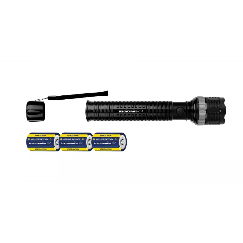 Ručná baterka ESPERANZA Epione XL LED 1.2W 100 lm 100 m čierna, na batérie R20 (3)