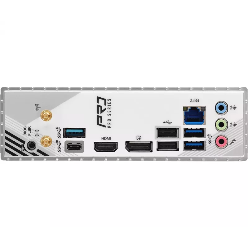 Základná doska ASRock B860M Pro RS WiFi — Intel B860, LGA 1851, micro ATX, DDR5, 4 DIMM, 3x M.2, 2.5Gb LAN, Wi‑Fi, Bluetooth