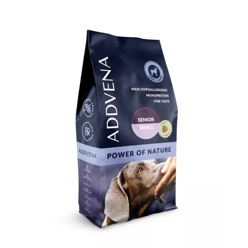 ADDVENA Power of Nature Senior Small Lamm - suché krmivo pre psov - 10 kg