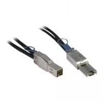 Inter-Tech - externý SAS kábel - SAS 12Gbit/s - 36-pin 4x tienený Mini MultiLane (M) na 4x tienený Mini MultiLane SAS (SFF-8088), 26-pin (M) - 1,0m - čierny (88885007)