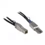 Inter-Tech - externý SAS kábel - SAS 12Gbit/s - 36-pin 4x tienený Mini MultiLane (M) na 4x tienený Mini MultiLane SAS (SFF-8088), 26-pin (M) - 1,0m - čierny (88885007)