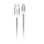 Micro-USB kábel Devia Pheez Series 5V 2.4A 2m – sivý