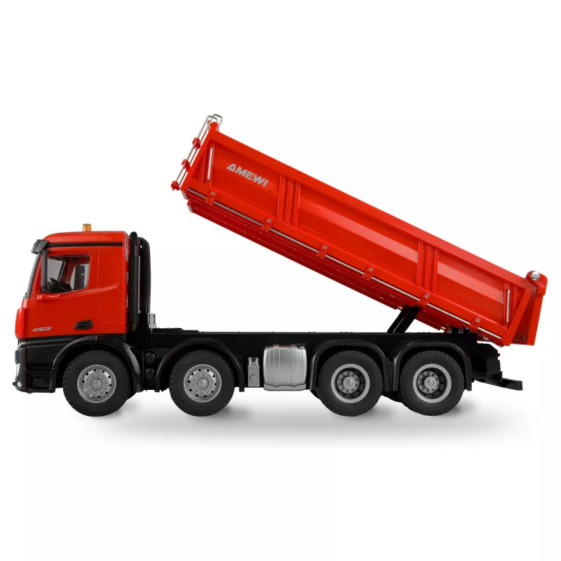 Amewi Mercedes-Benz Arocs sklápač 8x4/4 4WD 1:18 RTR červená (22693)