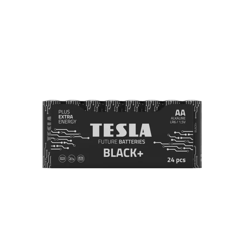 Batérie Tesla AA Black+ R06 (24 ks)
