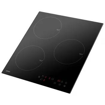 Indukčná varná doska MPM MPM-45-IM-14, vstavaná 3-zónová (180 mm) sklokeramická varná doska, 6000 W, dotykové ovládanie