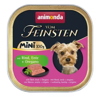 ANIMONDA Vom Feinsten Adult Mini hovädzie, kačacie a oregano - vlhké krmivo pre psy - 100 g