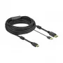 Videokábel adaptér DeLOCK 85968 10 m HDMI Type-A DisplayPort USB Type-A čierny