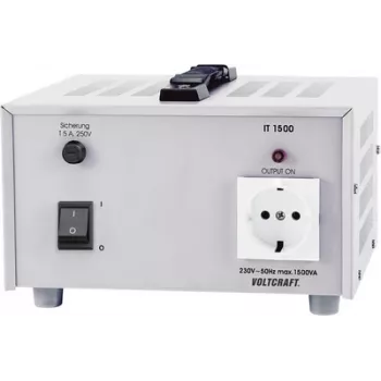Voltcraft IT-1500 univerzálny laboratórny oddeľovací transformátor 1500 VA 230 V/AC, oddeľovací transformátor (IT-1500)