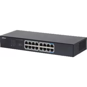 Dahua Technology S3016-16GT sieťový switch unmanaged L2 Gigabit Ethernet (10/100/1000) desktop/nástenná montáž čierna