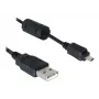 DeLOCK 82414 USB kábel na konektor digitálneho fotoaparátu (Nikon 8-pin UC-E6), 1,83 m, čierny