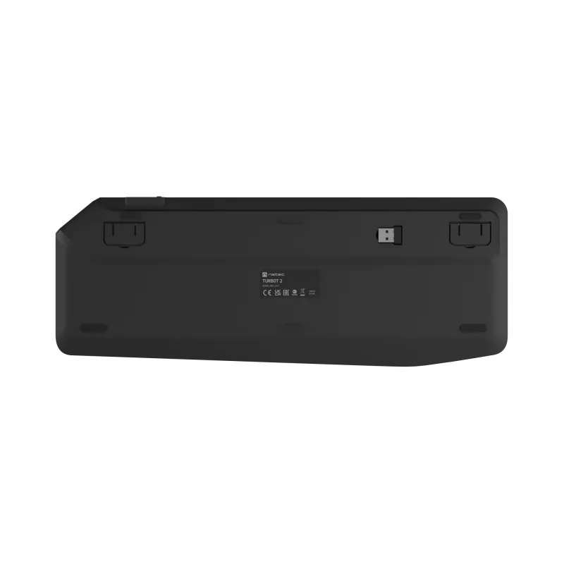 Natec Turbot 2 | klávesnica | bezdrôtová | US | Bluetooth | čierna/sivá