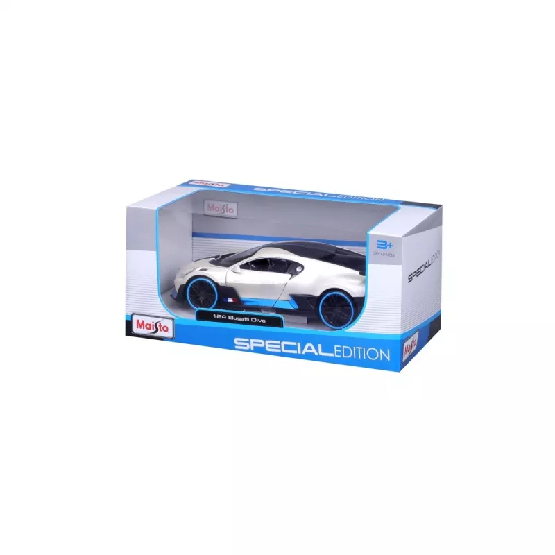 Model kompozit Bugatti Divo 1/24 biela