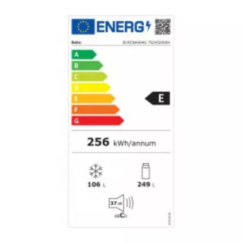 BEKO chladnička B1RCNA404G, výška 203,5 cm, energetická trieda E, NeoFrost, AeroFlow, sivá
