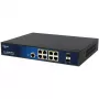 Managed 10-portový PoE switch ALLNET ALL-SG8610PMJ s 8 PoE+ portami a 2 uplink portami