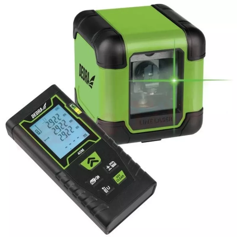 Krížový laser Dedra MC0920 samonivelačný, presnosť 0,5 mm