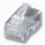 Equip modulárny konektor samec pre plochý kábel, RJ-45 (8P8C), transparentný, 0,65 g, 11,7 mm, 21,3 mm, 7,2 mm