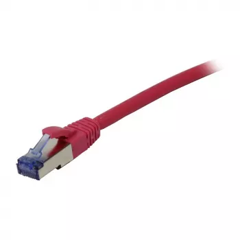 Patch kábel RJ45 - CAT6A 500 MHz - 0,5 m - ružový - S-STP(S/FTP) - komponent testovaný (GHMT certifikovaný) - AW