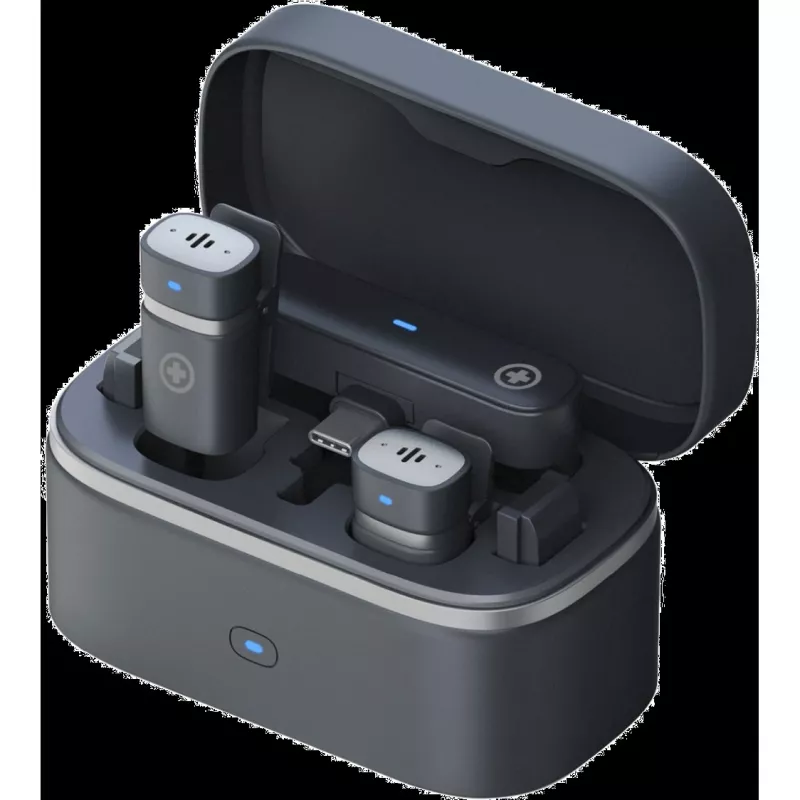 Bezdrôtová mikrofónová súprava Plusonic PS-TDS9 s USB-C, Lightning a 3,5 mm konektormi