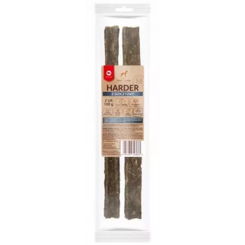 MACED Harder bohatý na divinu M 100 g – trvácna zubná žuvacia maškrta pre stredne veľké psy