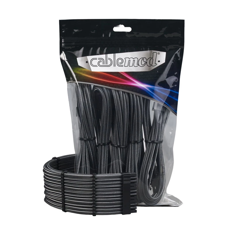CableMod PRO ModMesh 12VHPWR sada predlžovacích káblov - carbon