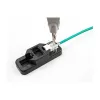 DeLOCK Keystone LSA sada RJ45 RJ11 Cat.6 čierna držiak so sponou
