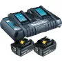 Makita DC18RD - nabíjačka + batéria 2 x - Li-Ion - 6 Ah - 108 Wh - nabíjanie 2 batérií