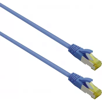 Sieťový kábel Helos 263756 modrý 3 m Cat6a S/FTP