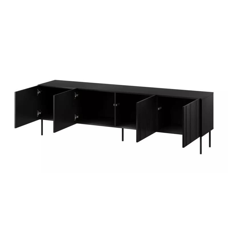 Cama RTV skriňa ISLA 200x40x60 matná čierna