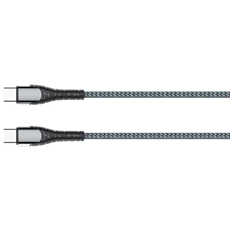USB Type-C nabíjací kábel ColorWay CW-CBPDCC040-GR, 65W PD, 1 m, zelený
