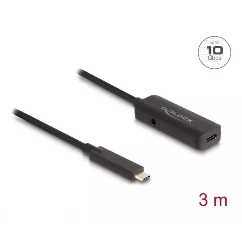 USB kábel DeLOCK 80027 3 m USB-C čierny