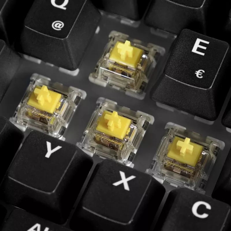 Sharkoon 100068081 klávesnica Home USB QWERTZ nemecká čierna drevo 75%