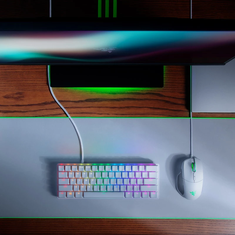 Razer Huntsman Mini klávesnica Gaming USB QWERTY anglická biela