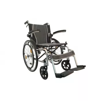 Invalidný vozík ANTAR AT52311 — ľahký skladací hliníkový invalidný vozík, šírka sedadla 46 cm, max. hmotnosť používateľa 115 kg