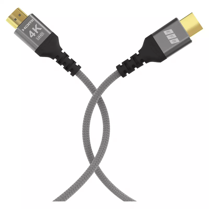 EFB Elektronik HDMI kábel High-Speed s Ethernetom 4K60Hz sivý – kábel – digitálny/display/video (HDMI-20-00005)