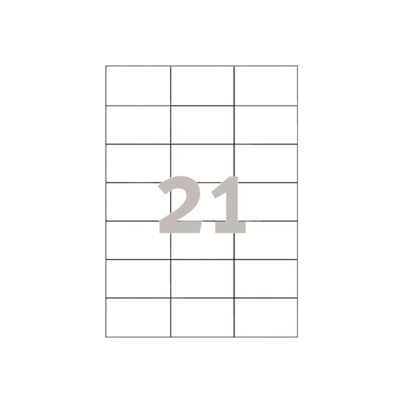 Avery - Etikety - biele - 42,3 x 70 mm, 2100 etikiet (100 listov x 21) (3652)