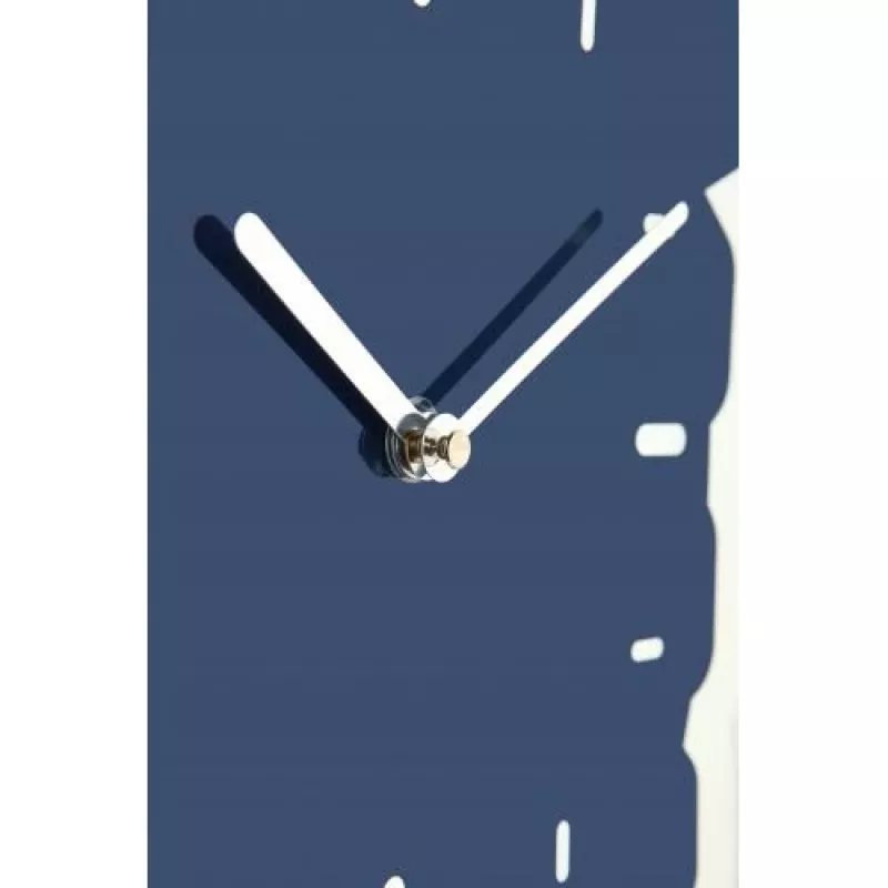 NeXtime nástenné hodiny 3072bl Thumbs up, 40,5x41,5 cm, nástenné, modrá/strieborná