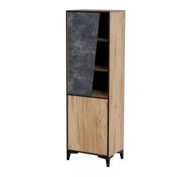 Regál cama meble OVO 2D knižnica 50×38×182,5 cm dub/betón