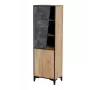Regál cama meble OVO 2D knižnica 50×38×182,5 cm dub/betón