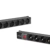 Qoltec hliníkový PDU pre RACK | 16A | 16 x Schuko | vertikálny | 1,8 m