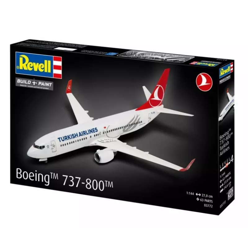Plastové modelové lietadlo REVELL Boeing 737-800 Turkish Air mierka 1:144