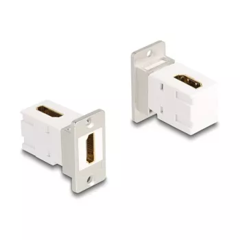 DeLOCK Keystone modul 67167 plochý zahnutý HDMI strieborná biela