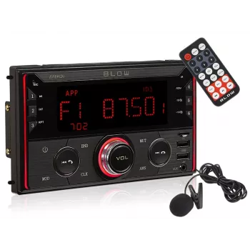 BLOW AVH-9620 2DIN autorádio Double-DIN s Bluetooth 5.0, USB Type-A, 2,8-palcový displej, 4×60 W RMS