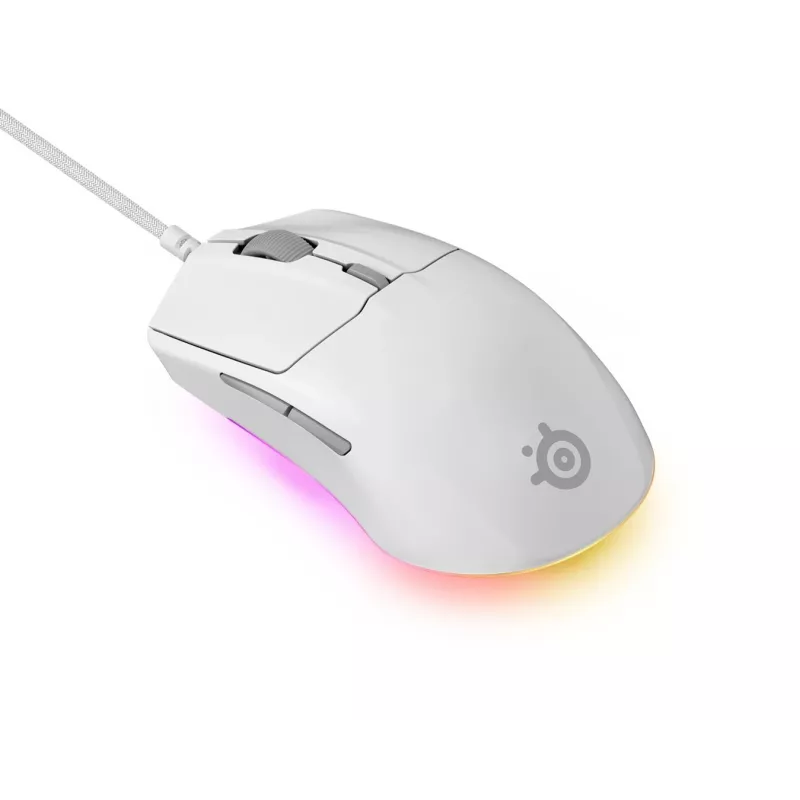 SteelSeries Rival 3 Gen 2 herná myš, biela