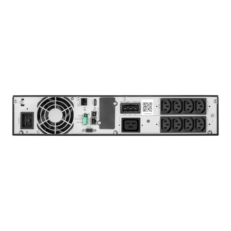 Online UPS EVER Powerline RT PRO 3kVA 3kW Rack/Tower, dvojitá konverzia, 1-fázová, 200–240 V výstup, 9× C13 výstupov, LCD, VRLA batérie