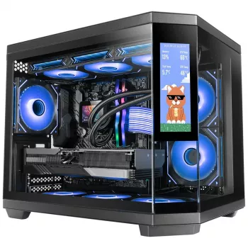Mars Gaming MC3TCORELCDM počítačová skriňa Mini Tower čierna