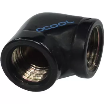 Alphacool HF L-konektor G1/4 IG na G1/4 IG - Deep čierna (17042)