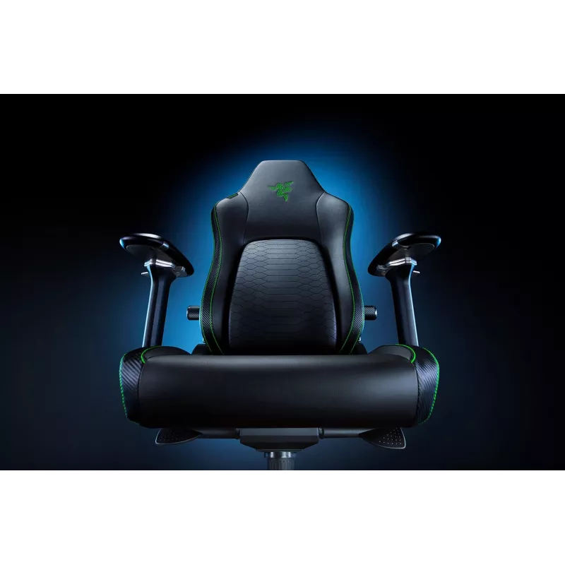 Herná stolička Razer Iskur V2 čalúnené sedadlo čierna zelená