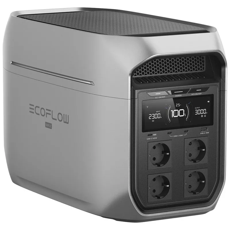 EcoFlow DELTA 3 Max Plus prenosná elektrická stanica, 2048 Wh, 3000 W (5016401016)