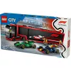 LEGO CITY 60445 F1 - Kamión s RB20 & AMR24 F1 autami
