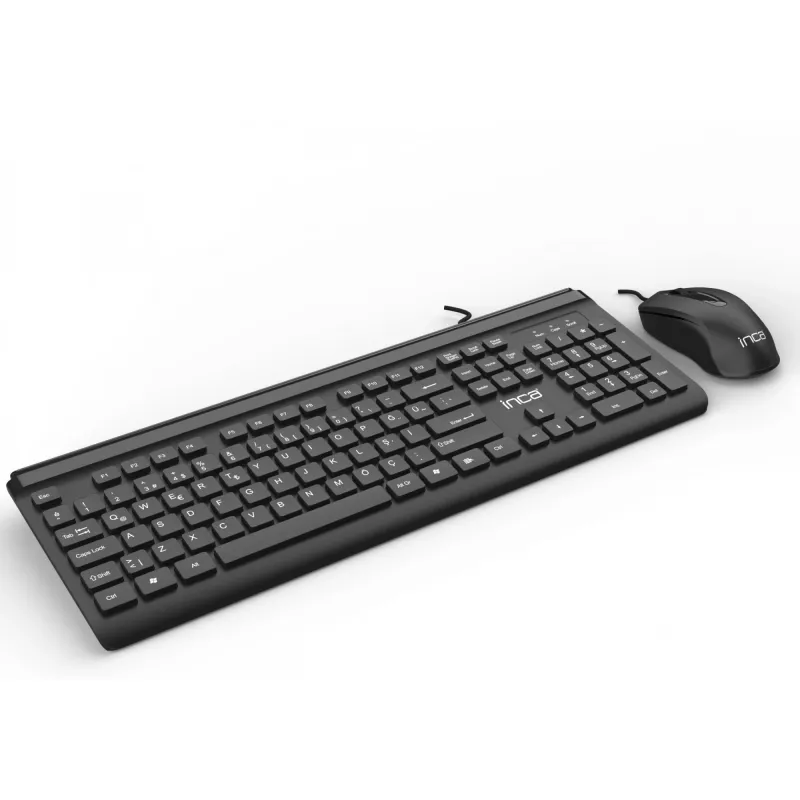Inca IMK-377 klávesnica s myšou Office USB turecká čierna